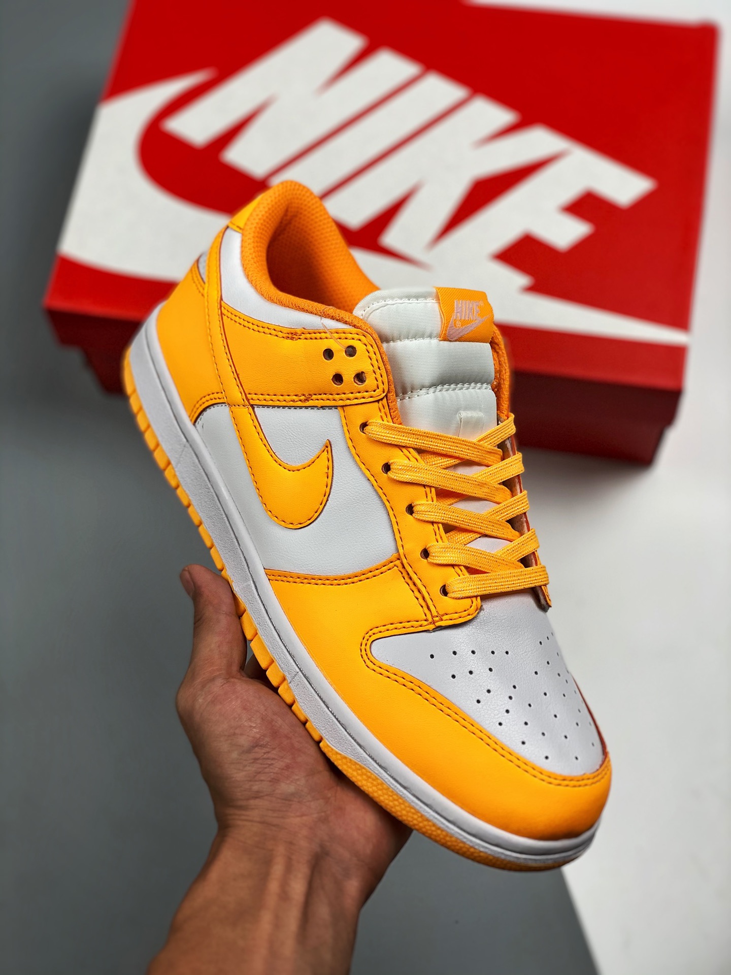 Apoya tienda 2 NK SB Dunk Low "Laser Orange" Naranja láser 🍊 Línea de producción puramente original #Etiqueta tejida d…