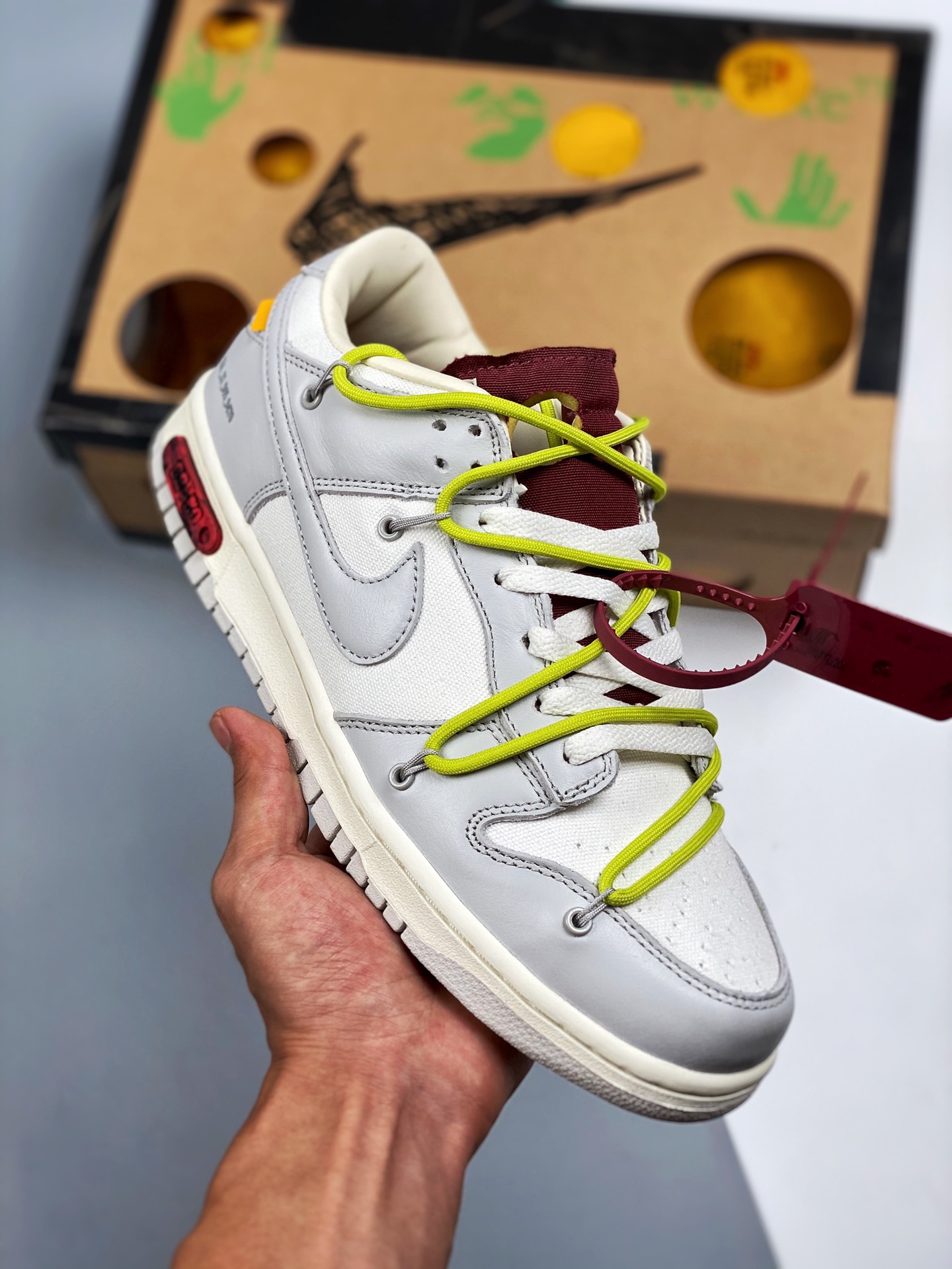 Apoya tienda 3 Off-White™ x NK SB Dunk Low Serie "The 50", producción pura original de fábrica grande, caja original, h…
