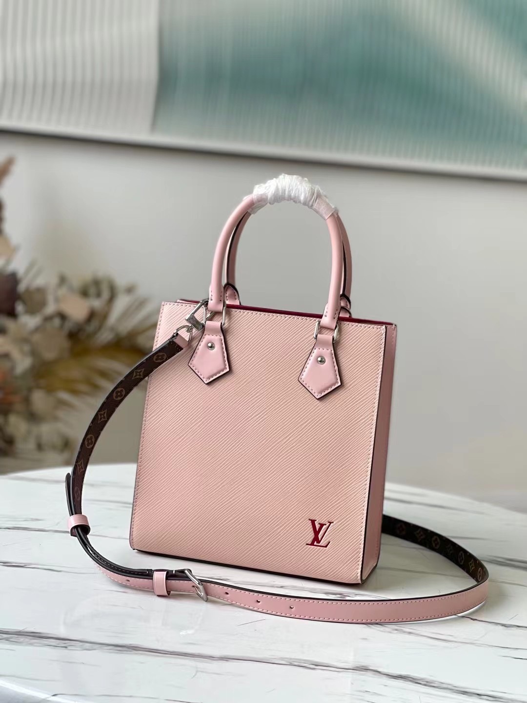 What is AAA quality
 Louis Vuitton LV Sac Plat Bags Handbags Pink Epi M58660