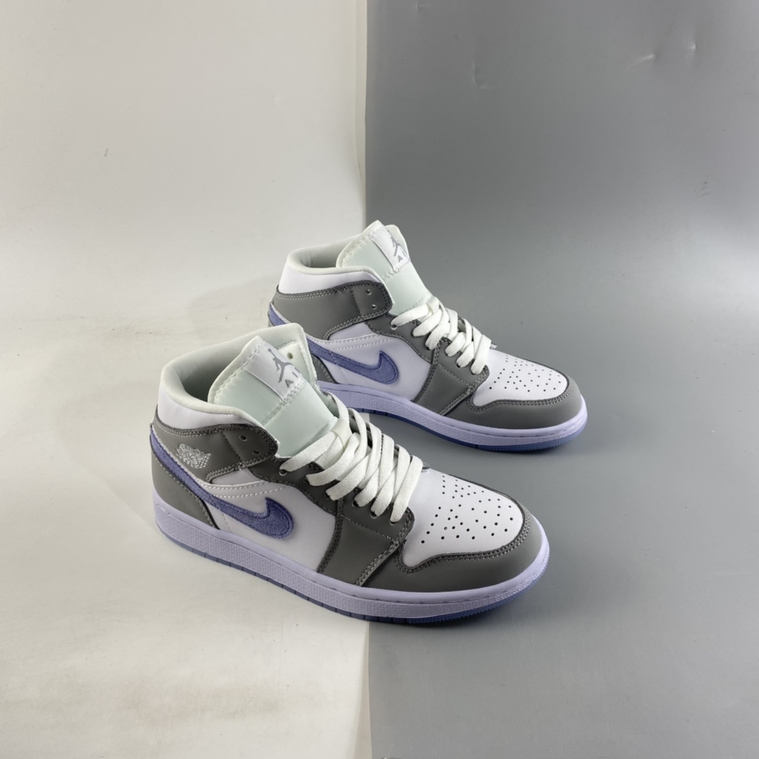 P240   Air Jordan 1 Mid AJ1 乔1 中帮百搭休闲运动板鞋 BQ6472-105