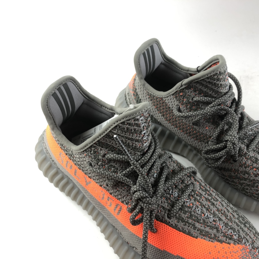 P200 联乘侃爷Kanye West x Ad Yeezy Boost 350 V2”Beluga/Reflectiv”百搭轻便爆米花中底休闲运动慢跑鞋“初代灰橙满天星”GW1229