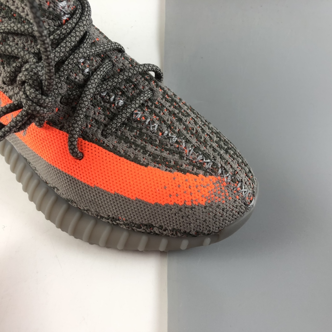 P200 联乘侃爷Kanye West x Ad Yeezy Boost 350 V2”Beluga/Reflectiv”百搭轻便爆米花中底休闲运动慢跑鞋“初代灰橙满天星”GW1229
