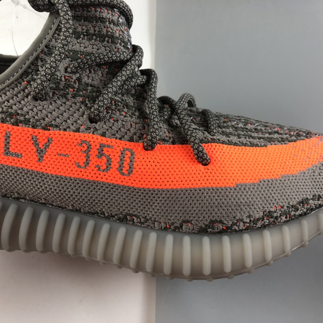 P200 联乘侃爷Kanye West x Ad Yeezy Boost 350 V2”Beluga/Reflectiv”百搭轻便爆米花中底休闲运动慢跑鞋“初代灰橙满天星”GW1229