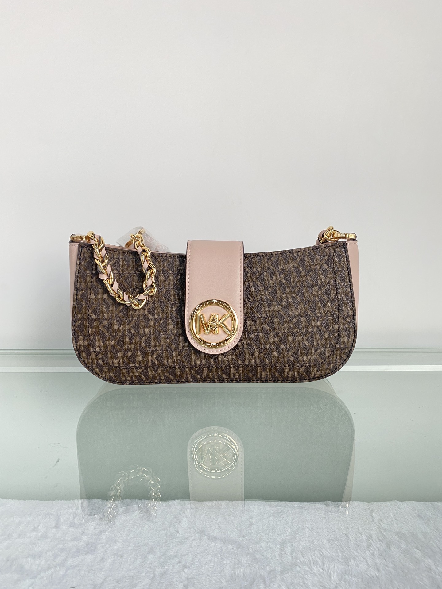 Michael Kors ～MK Carmen 超小号老花腋下包新月包迷你手提单肩包