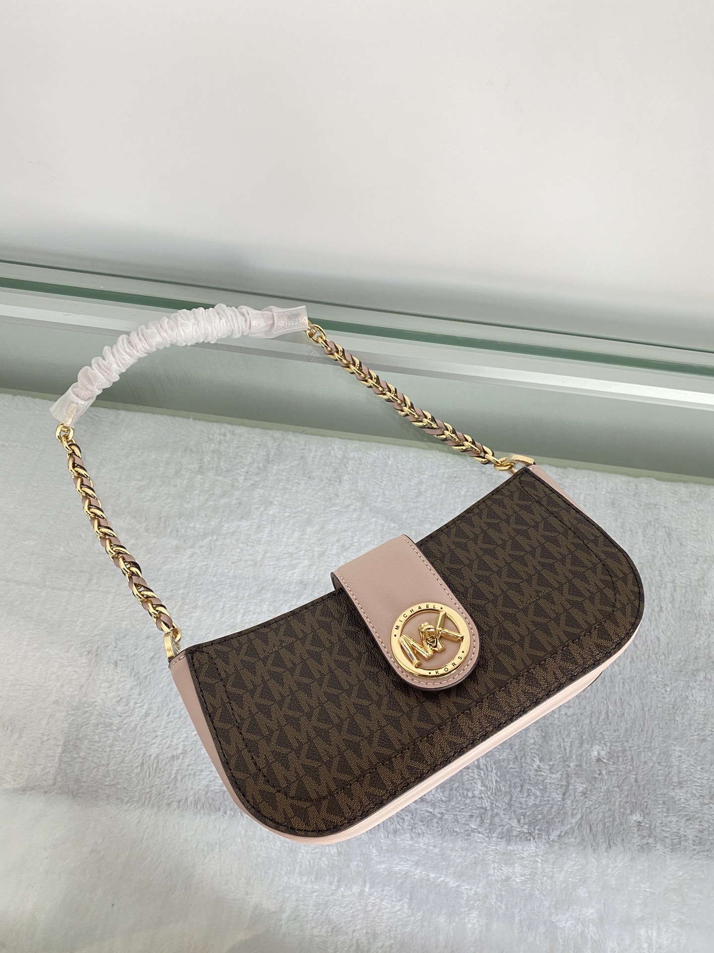Michael Kors ～MK Carmen 超小号老花腋下包新月包迷你手提单肩包