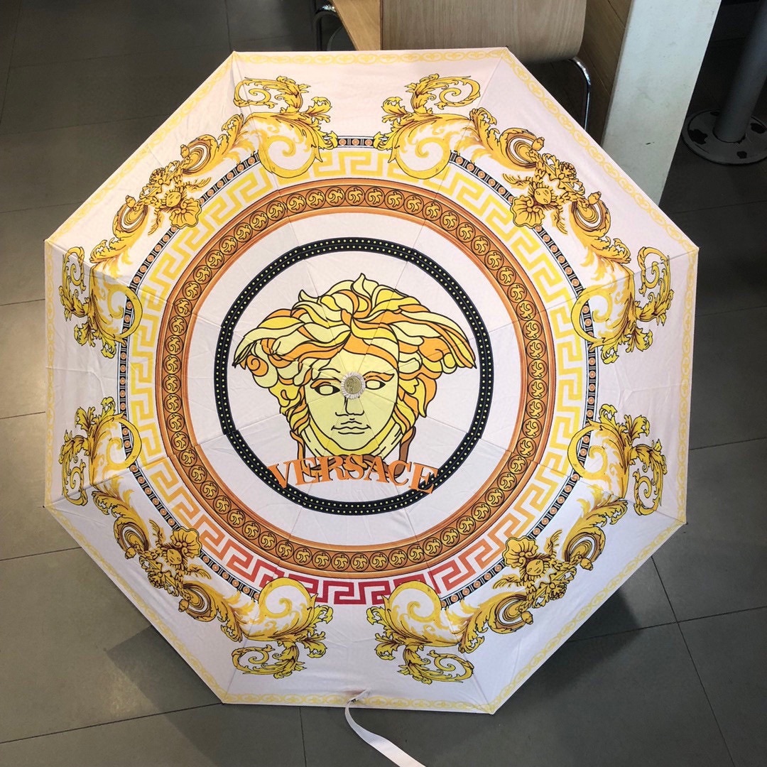 范思哲VERSACE三折自动折叠晴雨