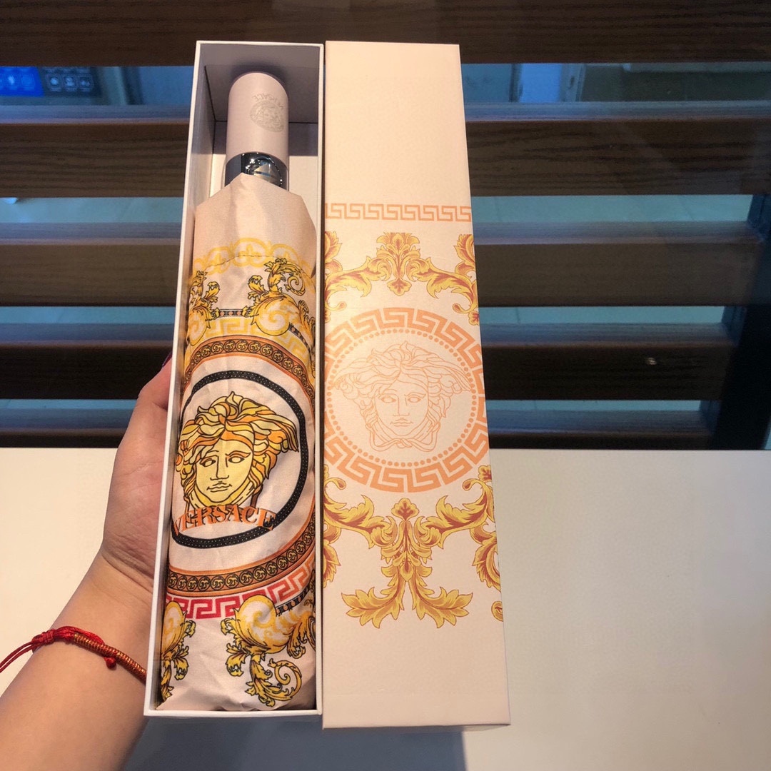 范思哲VERSACE三折自动折叠晴雨