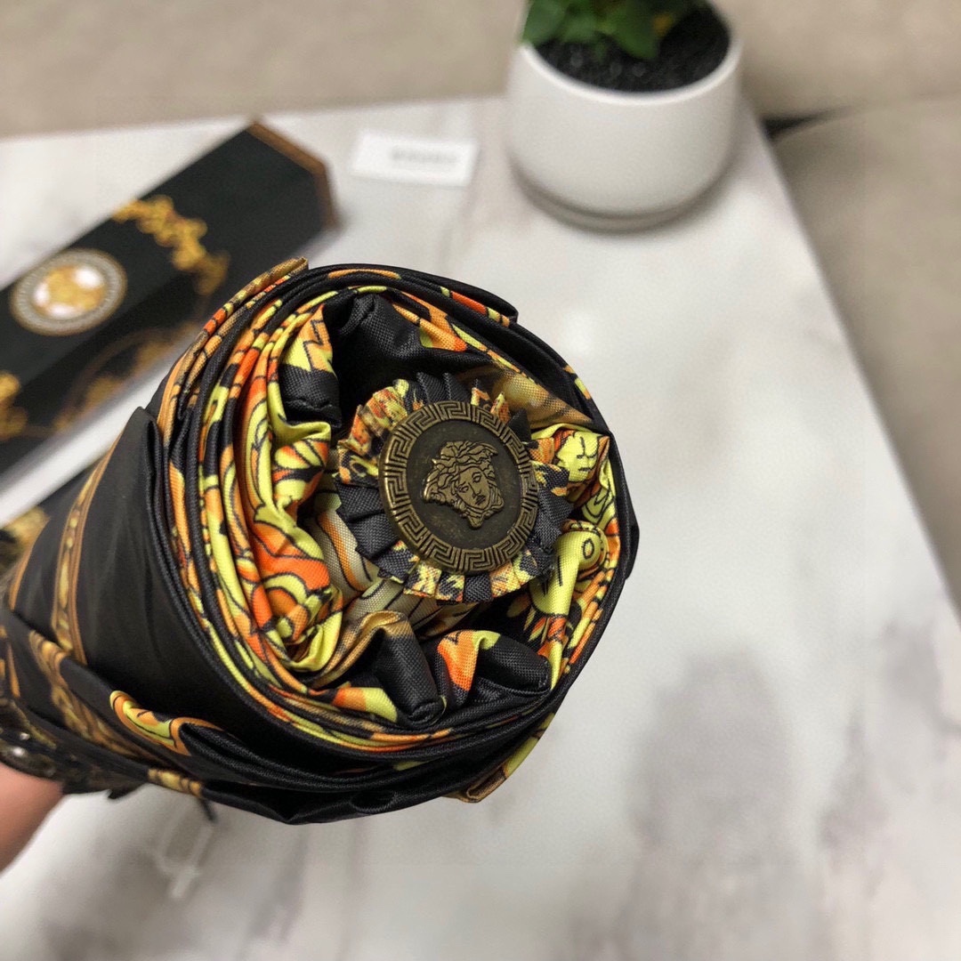 范思哲VERSACE三折自动折叠晴雨