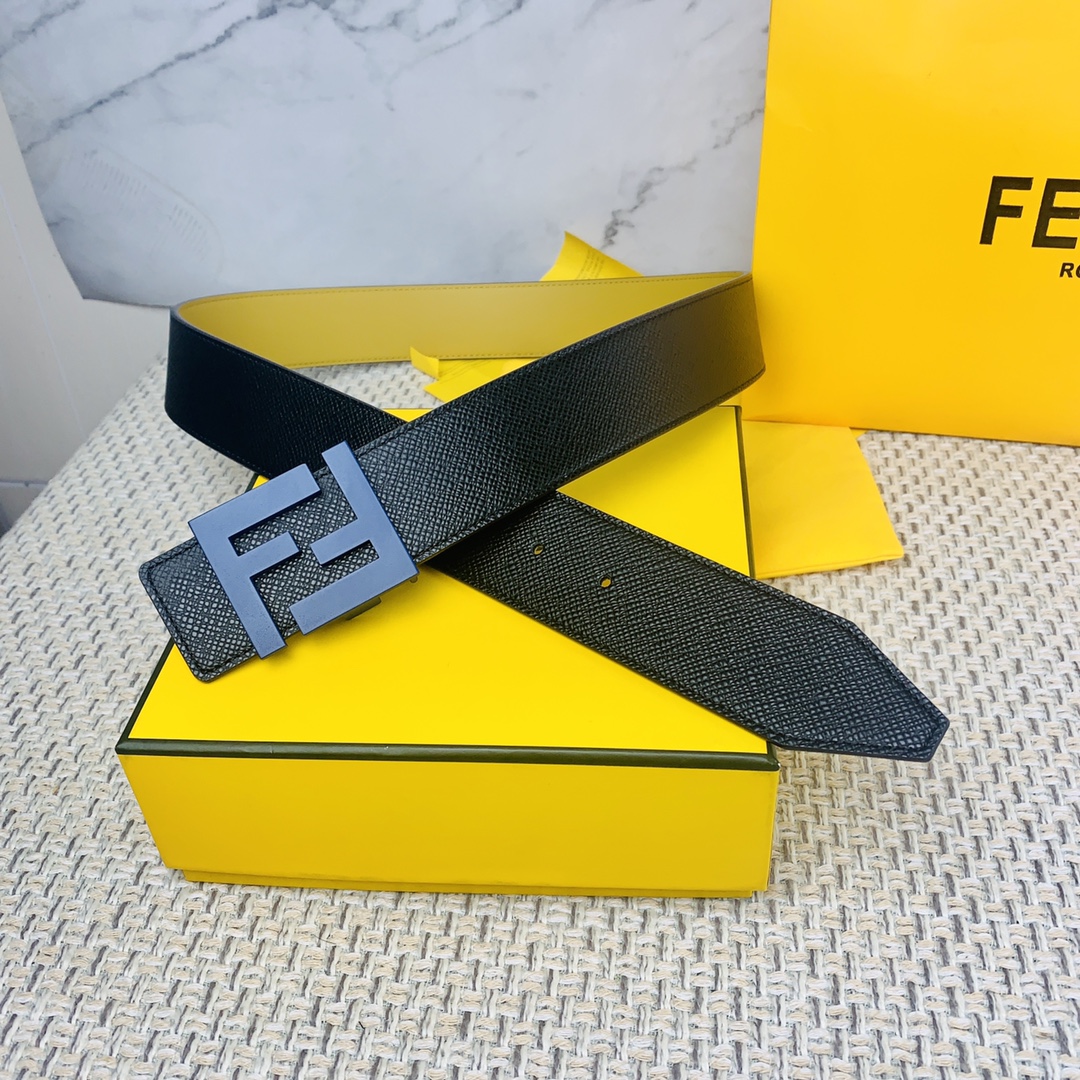 FENDl芬迪宽40MM双面原版小牛