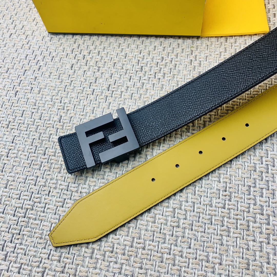 FENDl芬迪宽40MM双面原版小牛