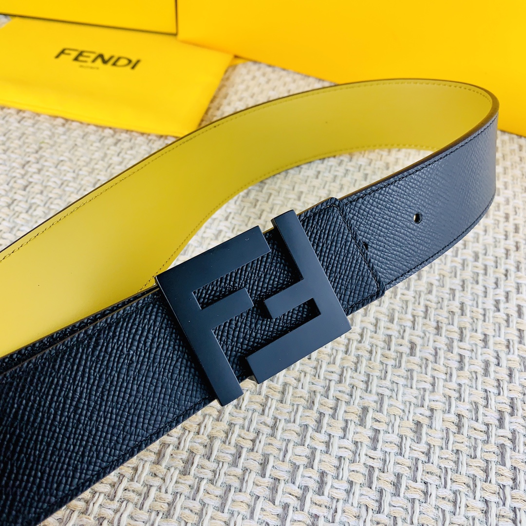 FENDl芬迪宽40MM双面原版小牛