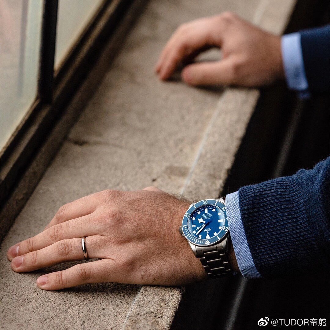 Tudor 致敬 传奇－帝舵领潜型蓝色战斧，贝克汉姆同款