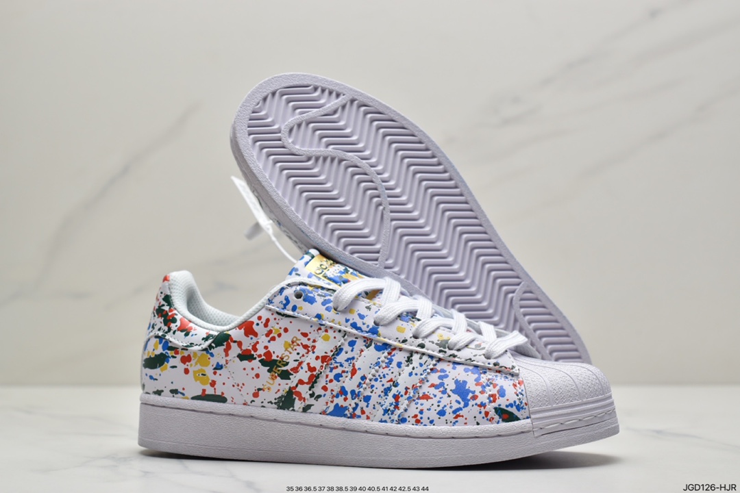 180 阿迪达斯 Adidas Originals SUPERSTAR W 贝壳头经典百搭休闲运动小白板鞋 原标原盒  FX5540