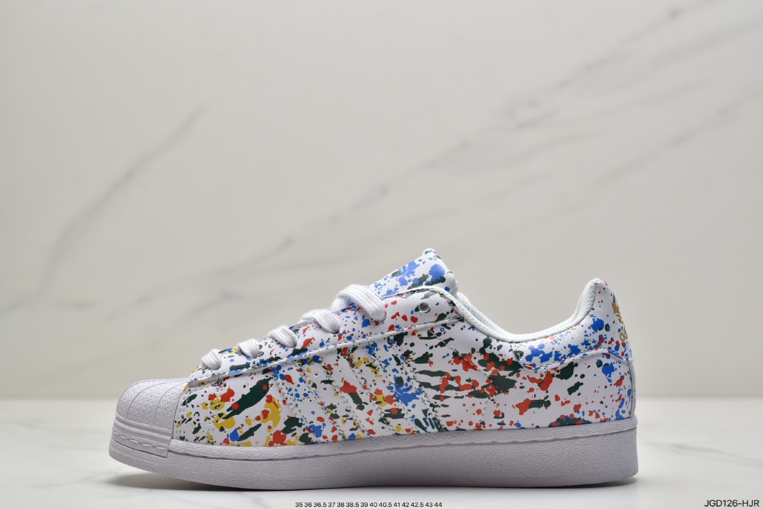 180 阿迪达斯 Adidas Originals SUPERSTAR W 贝壳头经典百搭休闲运动小白板鞋 原标原盒  FX5540