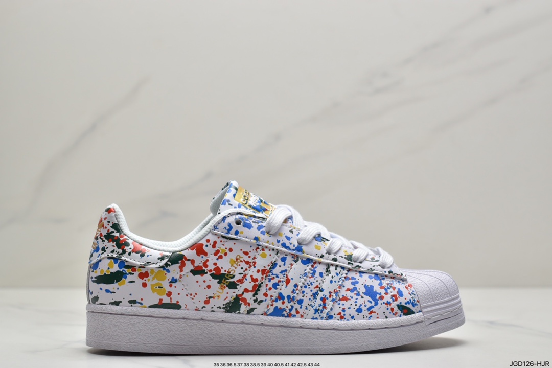 180 阿迪达斯 Adidas Originals SUPERSTAR W 贝壳头经典百搭休闲运动小白板鞋 原标原盒  FX5540