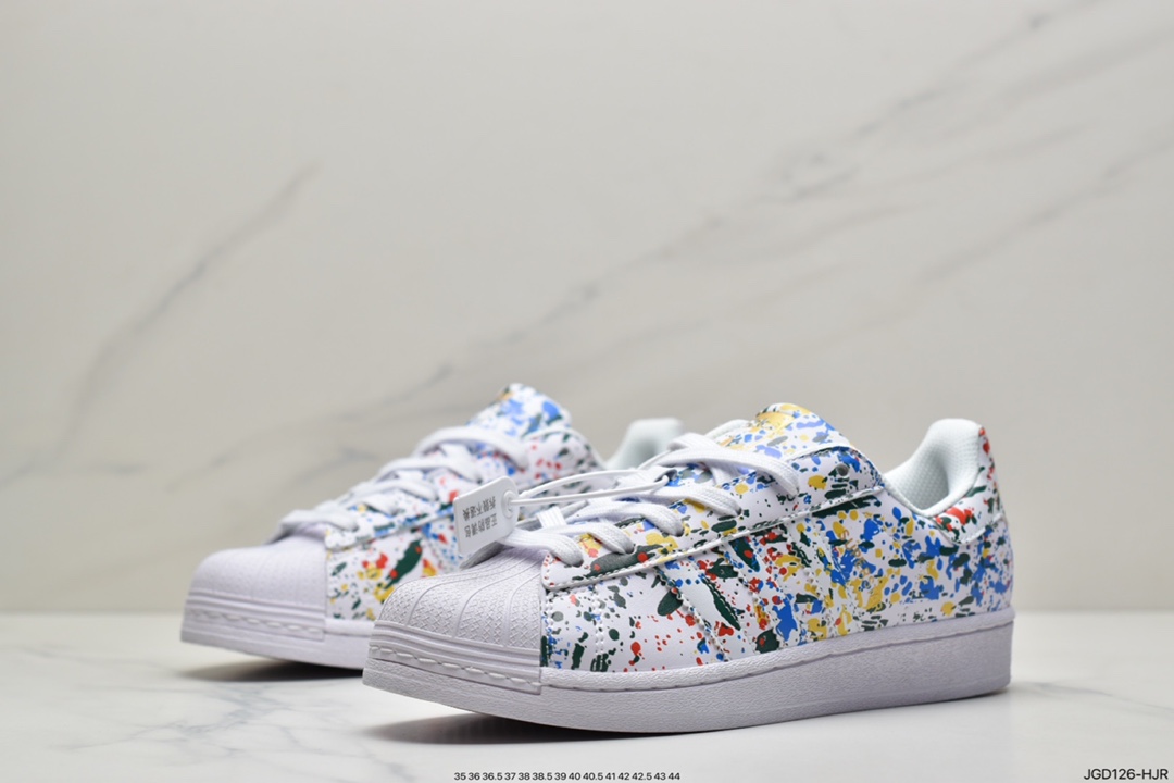 180 阿迪达斯 Adidas Originals SUPERSTAR W 贝壳头经典百搭休闲运动小白板鞋 原标原盒  FX5540