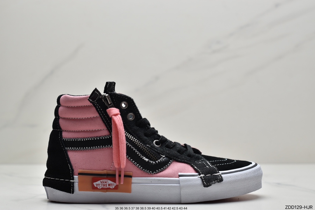 230 万斯Vans Sk8-Hi Reissue Ca 拉链解构主义高帮帆布休闲运动板鞋