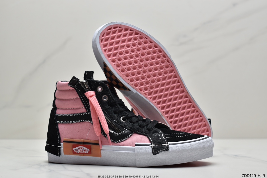 230 万斯Vans Sk8-Hi Reissue Ca 拉链解构主义高帮帆布休闲运动板鞋