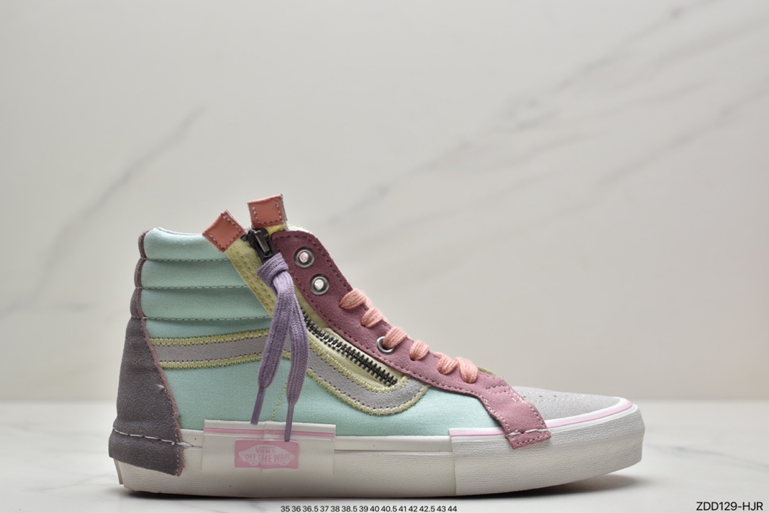 230 万斯Vans Sk8-Hi Reissue Ca 拉链解构主义高帮帆布休闲运动板鞋