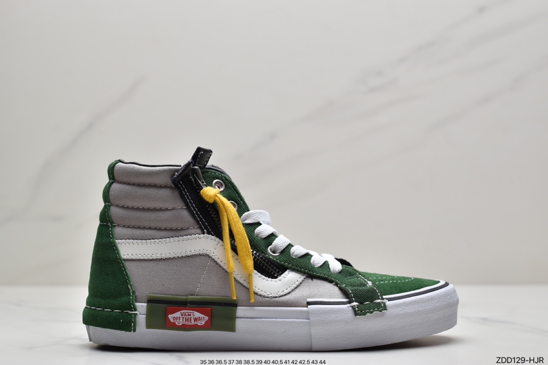 230 万斯Vans Sk8-Hi Reissue Ca 拉链解构主义高帮帆布休闲运动板鞋