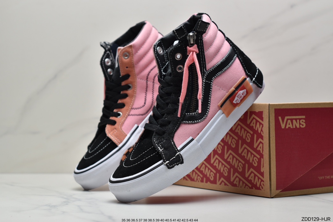 230 万斯Vans Sk8-Hi Reissue Ca 拉链解构主义高帮帆布休闲运动板鞋