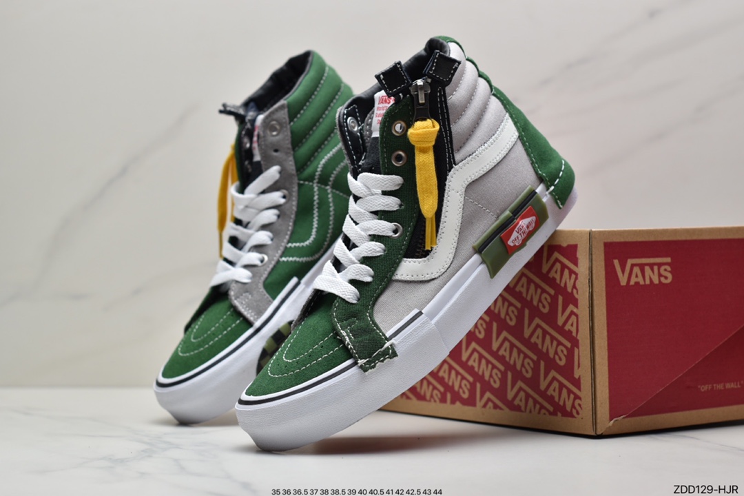 230 万斯Vans Sk8-Hi Reissue Ca 拉链解构主义高帮帆布休闲运动板鞋