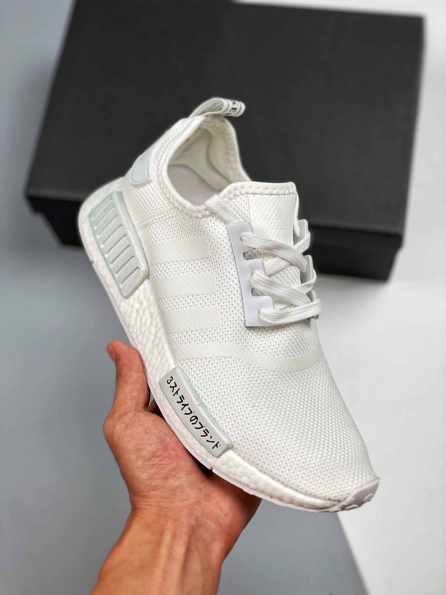 Soporte para tienda 2 AD NMD _R1 gris blanco versión Hupu, lanzamiento sincronizado en tienda ‼️ Almacenamiento en stoc…