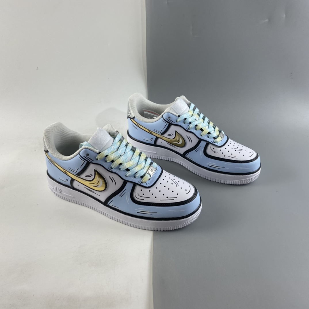 P260  Nk Air Force 1’07 Low 二次元主题 冰雪奇缘配色空军一号低帮休闲板鞋 CW2288-212
