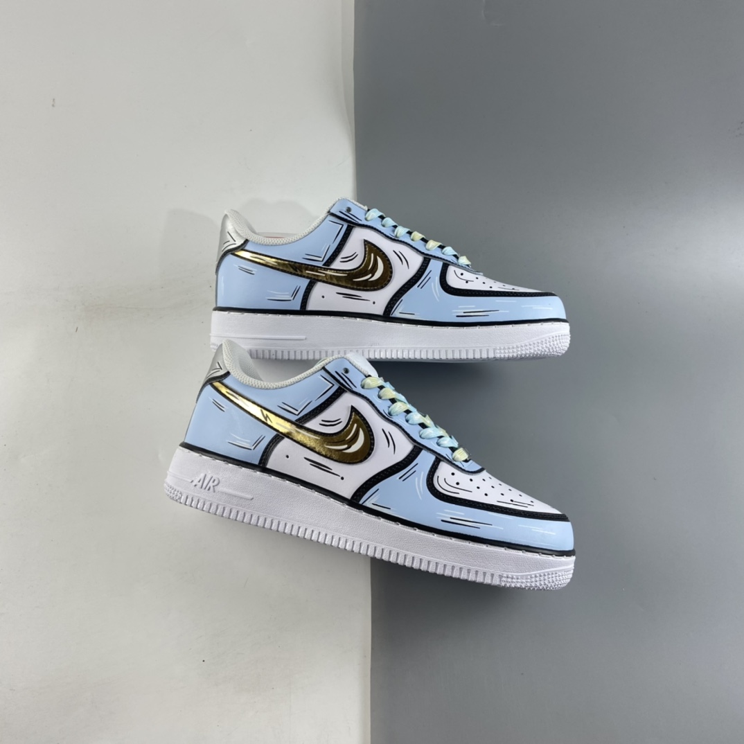 P260  Nk Air Force 1’07 Low 二次元主题 冰雪奇缘配色空军一号低帮休闲板鞋 CW2288-212