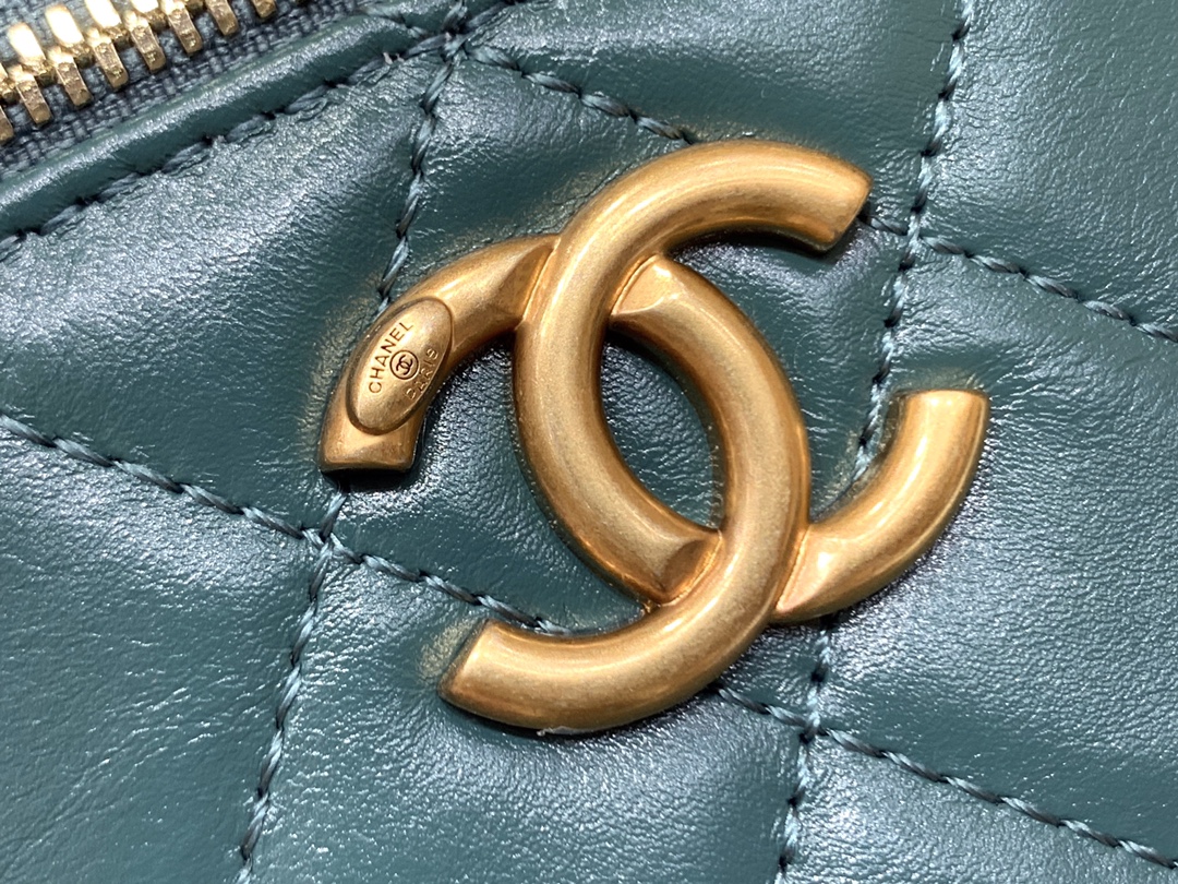 Chanel 高级手工坊双金珠系列盒子斜挎包 AP2292绿色