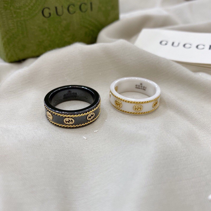 Gucci Biżuteria Pierścionek Złoto Żółty Unisex Lcon