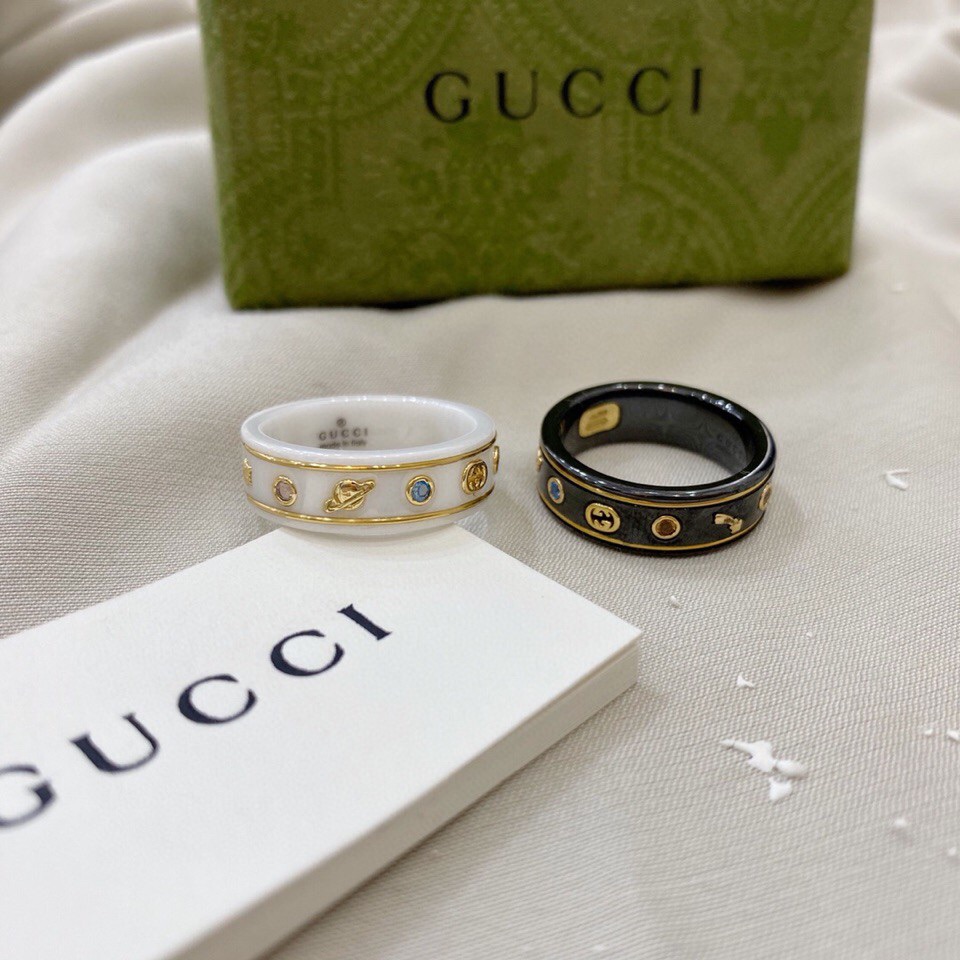 Gucci Biżuteria Pierścionek Złoto Żółty Unisex Lcon