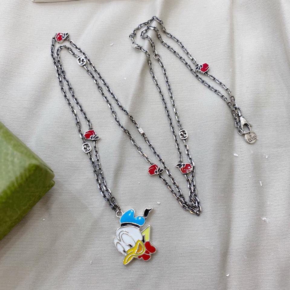 NO:101662,Gucci Gucci 925 sterling silver Disney x Donald Duck necklace Size 7010cm, Gucci necklace, gucci, gucci, necklace, pure silver19860909Gucci古驰925纯银Disney x唐老鸭项链 尺寸7010cm,古驰项链,gucci,gucci,necklace,pure silver,Jewelry