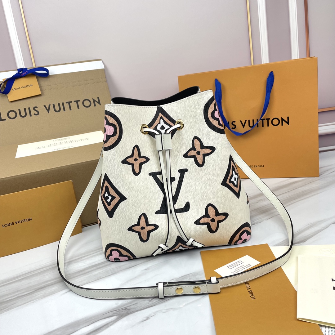 Louis Vuitton LV NeoNoe Bucket Bags Beige M44679