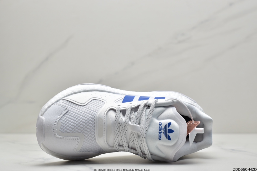 230 阿迪达斯三叶草 Originals 2020 Day Jogger Boost”Grey/Laser Reflectiv”2020版慢跑者系列高弹复古休闲运动跑鞋  FW3021