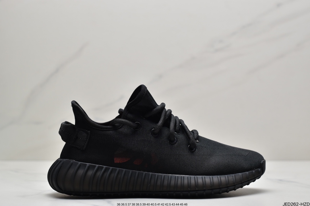 150 阿迪达斯Adidas Yeezy Boost 350 V2 Mono Pack”Clay”椰子百搭轻便爆米花中底休闲运动慢跑鞋“杏月橙”GW2870