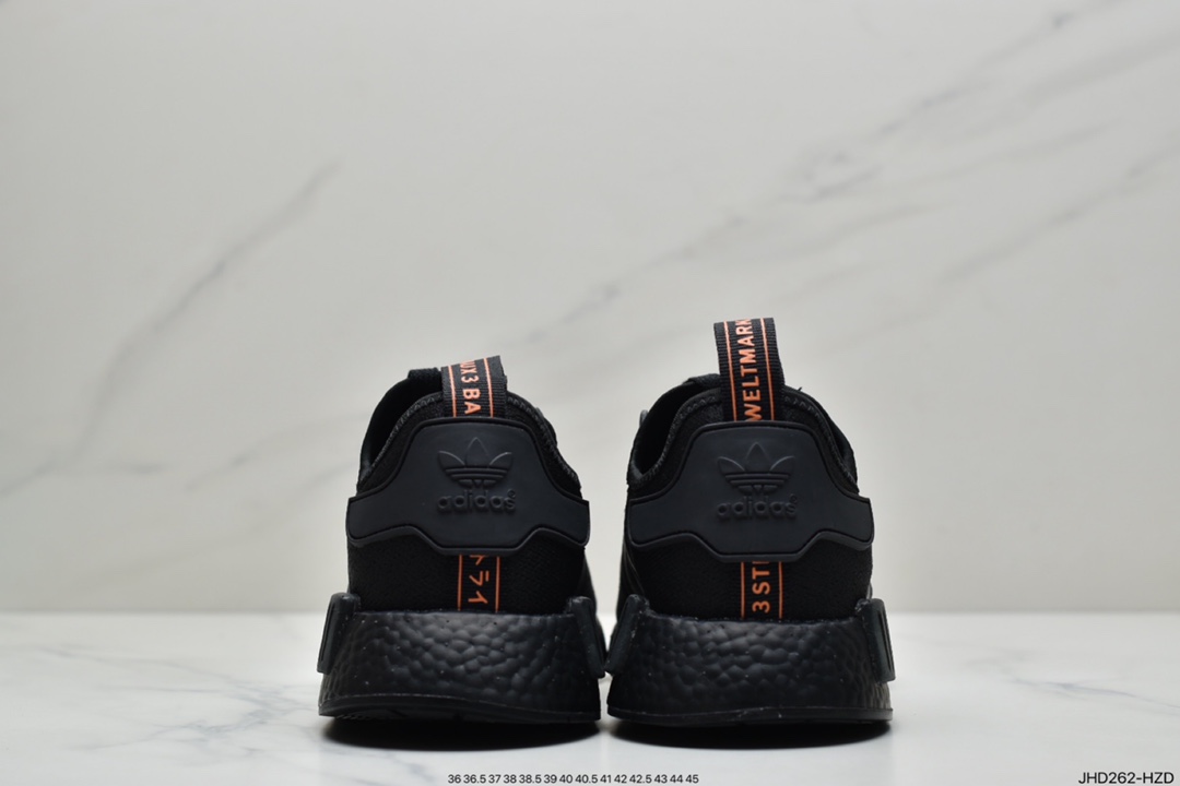 190 阿迪达斯Adidas NMD R1系列 原进装口Boost原料 高密度性弹针织 首发新配色 现货供应 原盒原标  FV8025