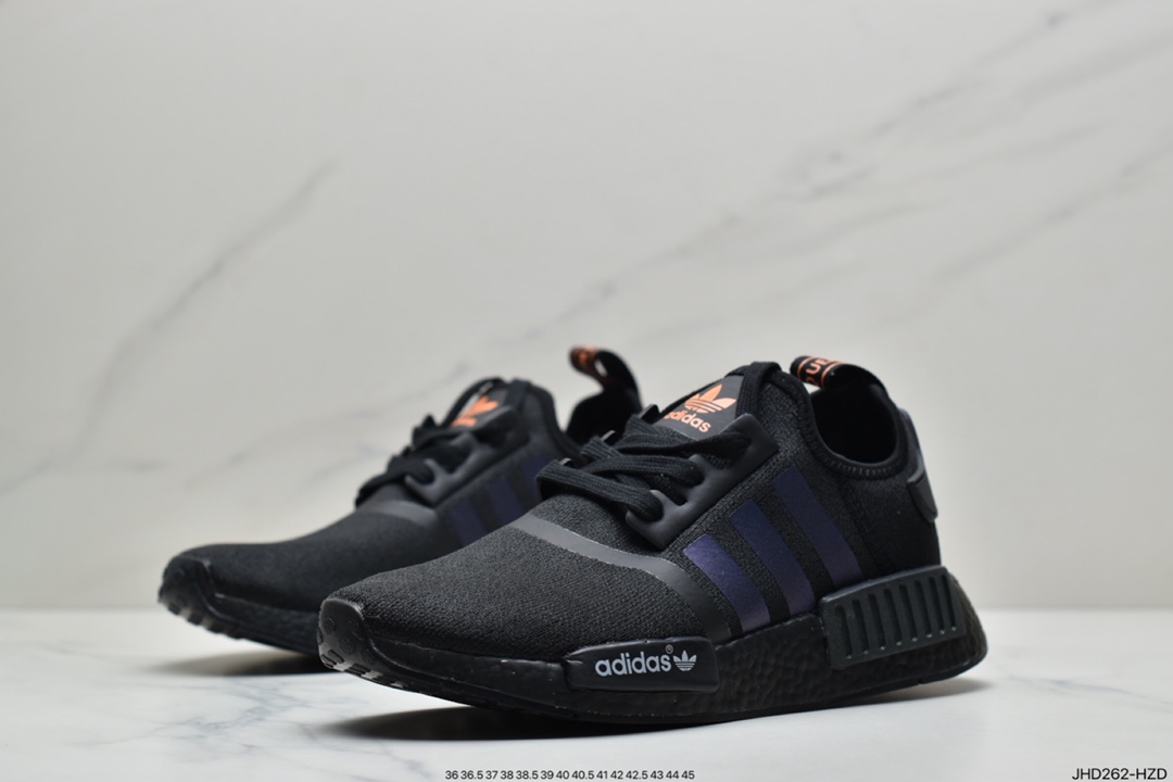 190 阿迪达斯Adidas NMD R1系列 原进装口Boost原料 高密度性弹针织 首发新配色 现货供应 原盒原标  FV8025