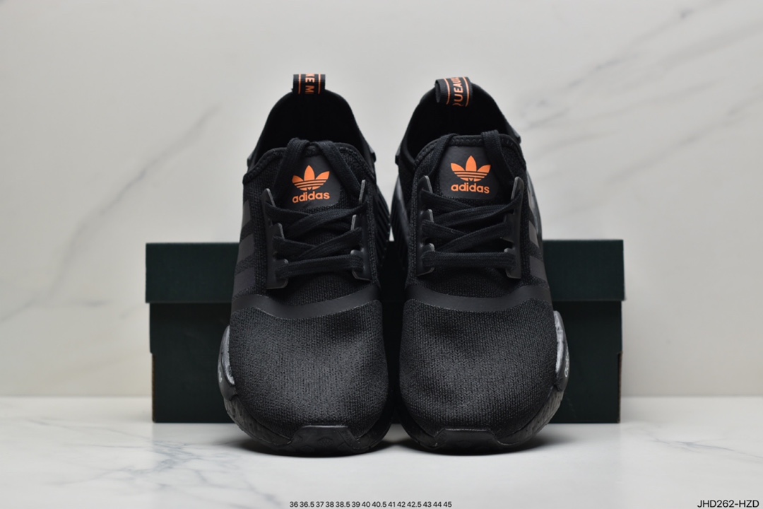 190 阿迪达斯Adidas NMD R1系列 原进装口Boost原料 高密度性弹针织 首发新配色 现货供应 原盒原标  FV8025