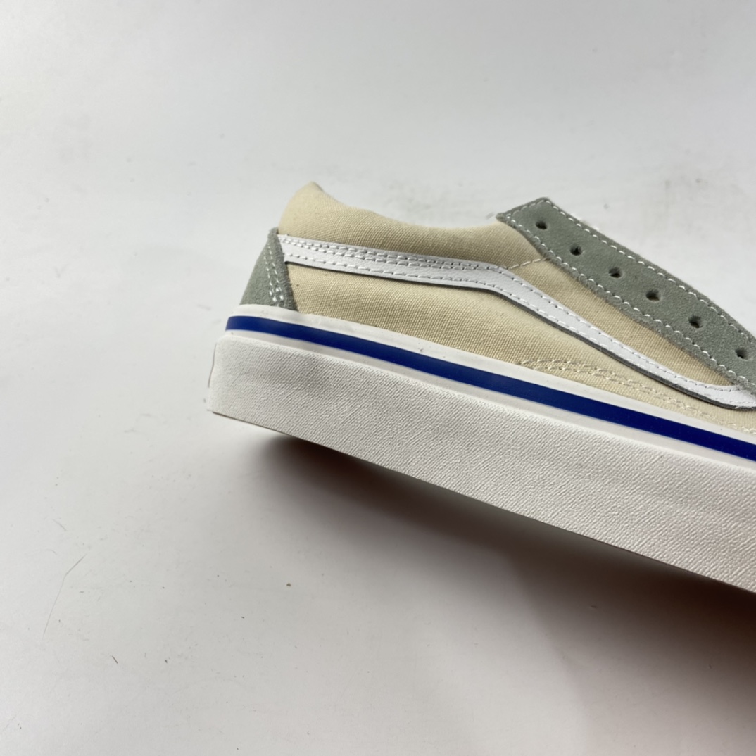 P150  VANS OLD SKOOL 范斯安纳海姆系列麂皮拼接奶油色帆布鞋 VN0A38G2XFK