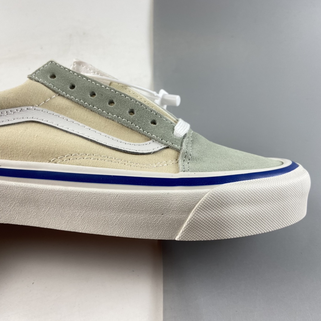 P150  VANS OLD SKOOL 范斯安纳海姆系列麂皮拼接奶油色帆布鞋 VN0A38G2XFK