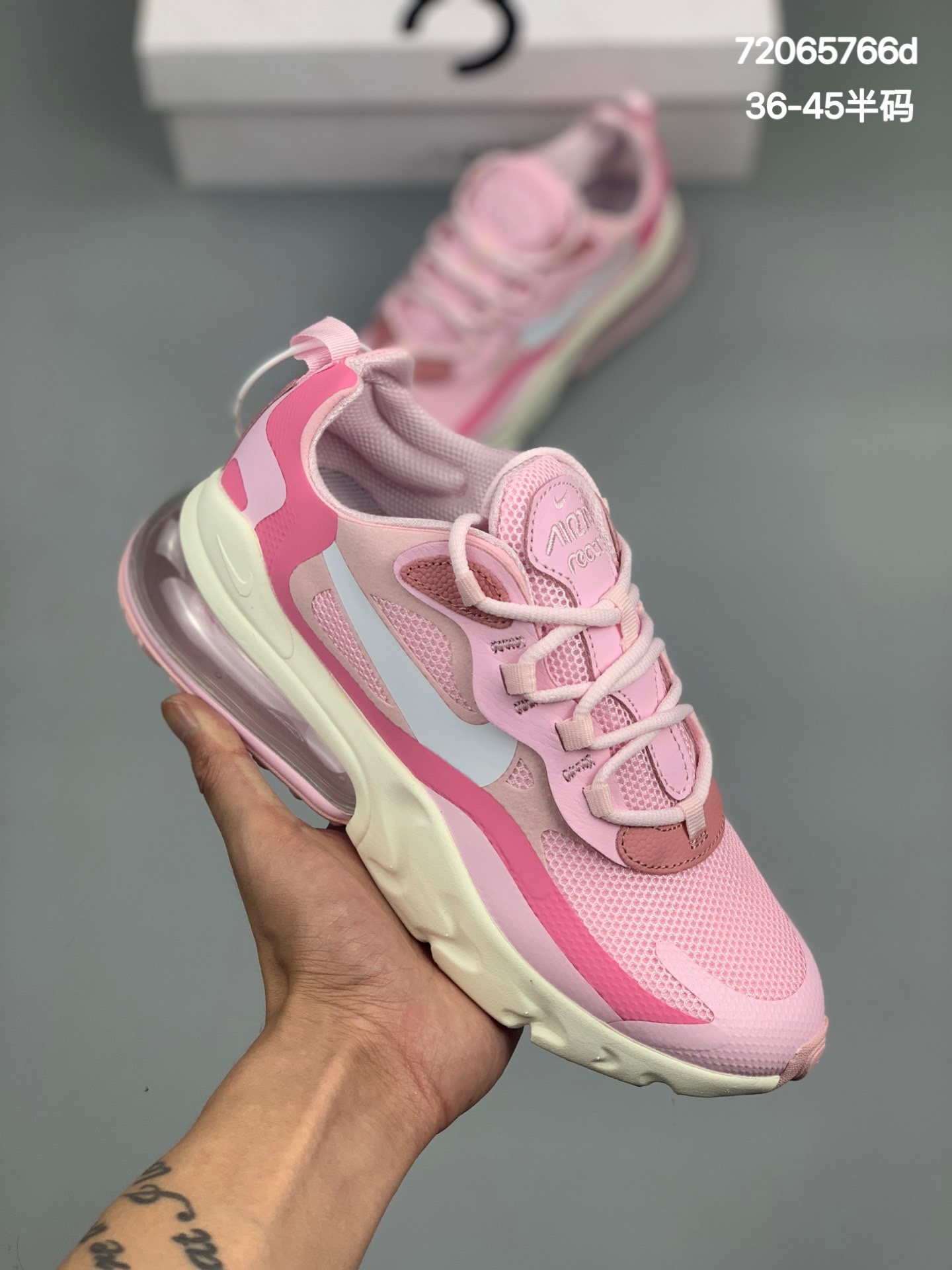 
Nk Air Max 270 React 新款 高频网面镂空半掌气垫缓震跑步鞋 
型号 CZ1609-100
尺码：36 36.5 37.5 38 38.5 39 40 40.5 41 42 42.5 43 44 44.5 45
编码:72065766d