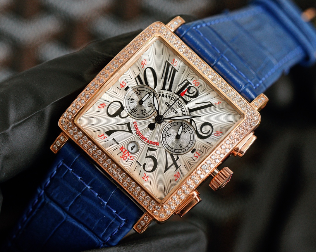 “White 42635 Rigs: Frank Muller Swiss Quartz Watch with Unique Design Features” - 图片 2