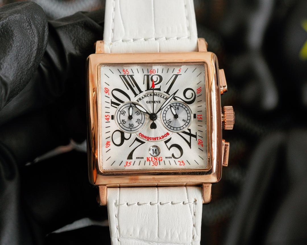 Fashionable 36mm Square Drilling Watch by Frank Muller with Swiss Quartz Movement - 图片 4