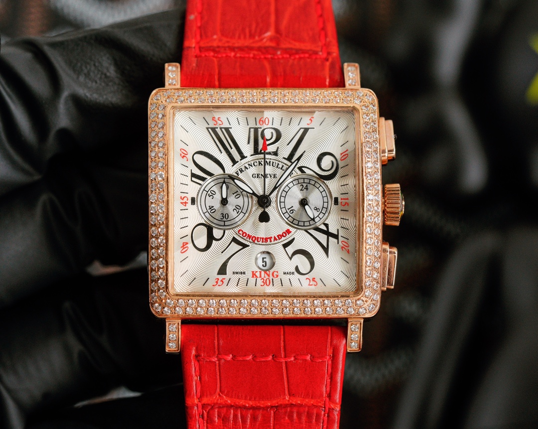 Fashionable 36mm Square Drilling Watch by Frank Muller with Swiss Quartz Movement - 图片 6