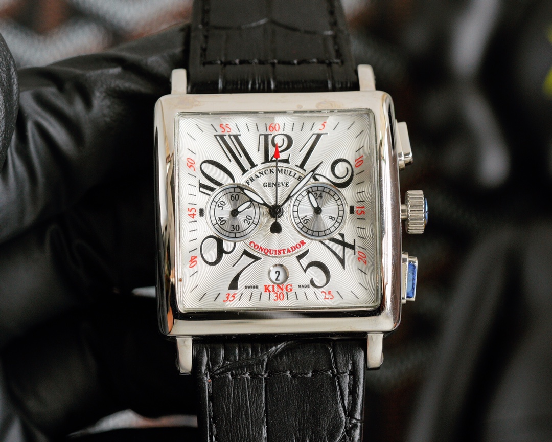 Fashionable 36mm Square Drilling Watch by Frank Muller with Swiss Quartz Movement - 图片 2