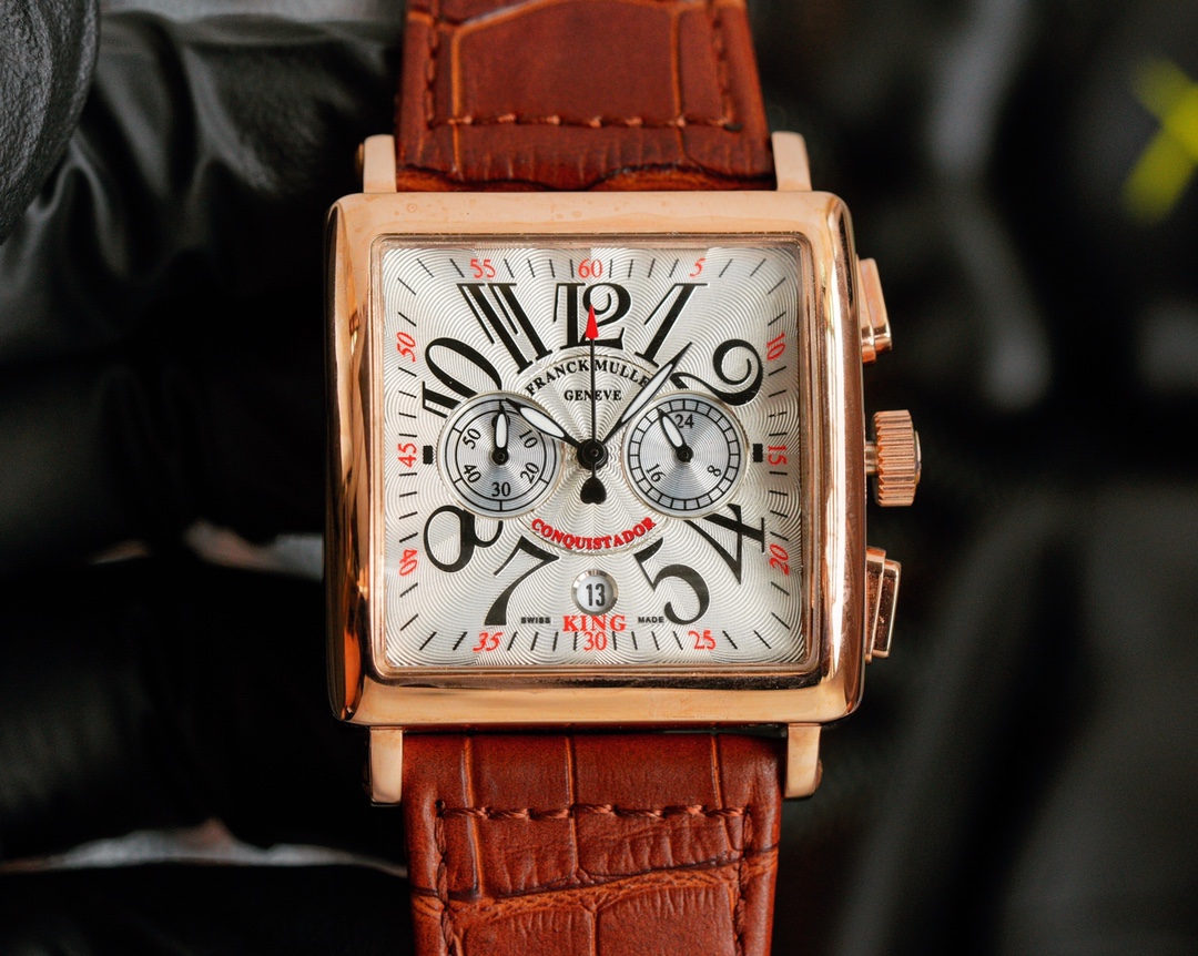 Fashionable 36mm Square Drilling Watch by Frank Muller with Swiss Quartz Movement - 图片 3
