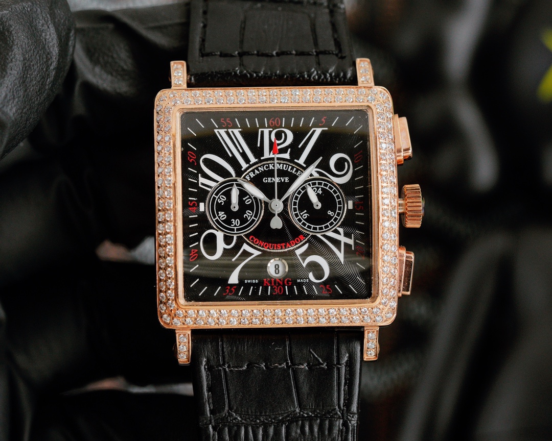 Fashionable 36mm Square Drilling Watch by Frank Muller with Swiss Quartz Movement - 图片 5