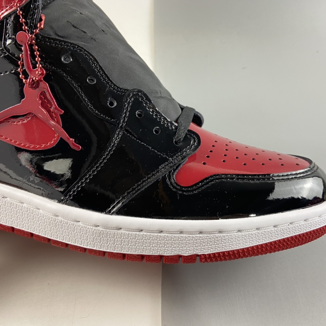 P450  Air Jordan 1 Retro High OG”Bred Patent”AJ1代经典复古经典高帮百搭文化篮球鞋“漆皮黑红禁穿”555088-063