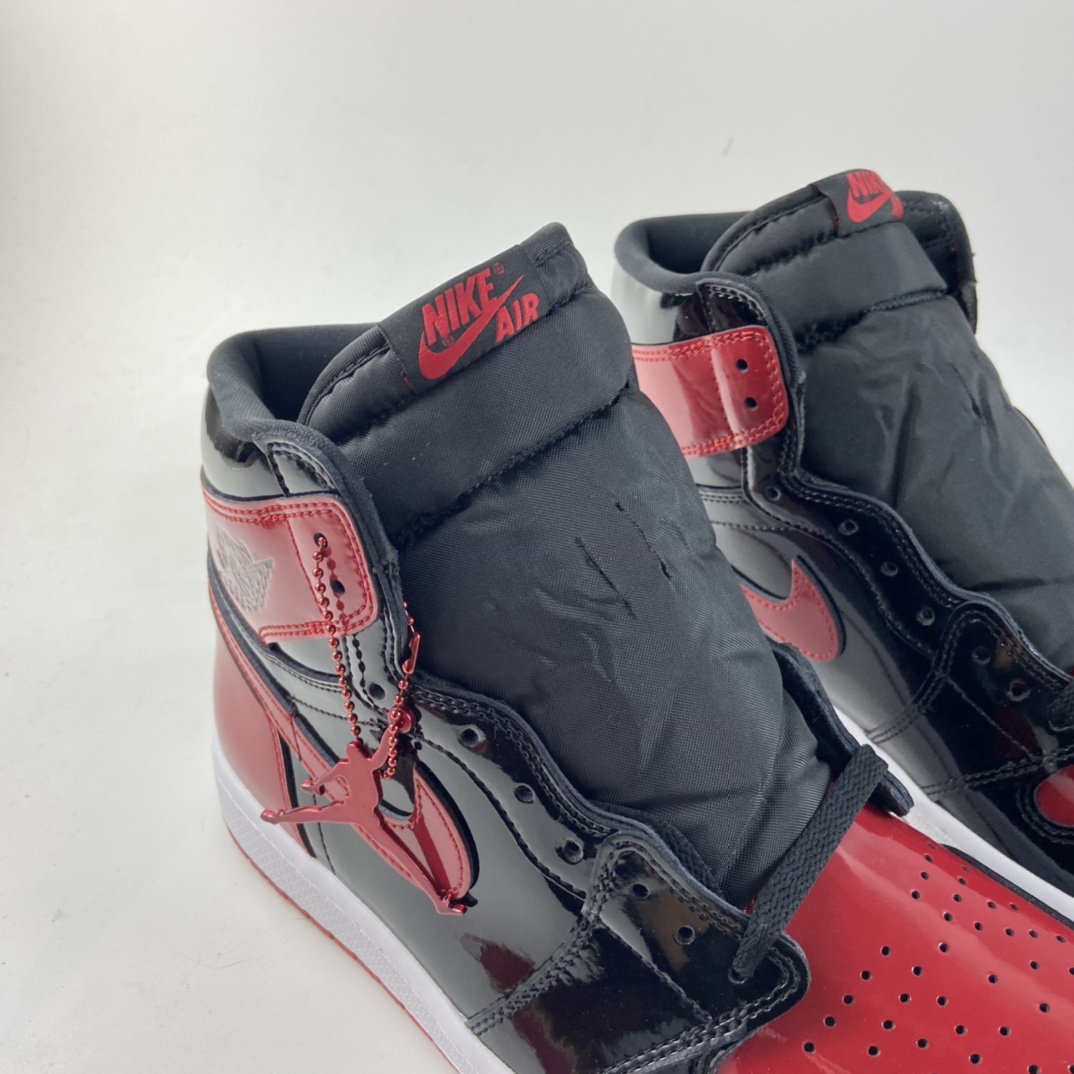 P450  Air Jordan 1 Retro High OG”Bred Patent”AJ1代经典复古经典高帮百搭文化篮球鞋“漆皮黑红禁穿”555088-063